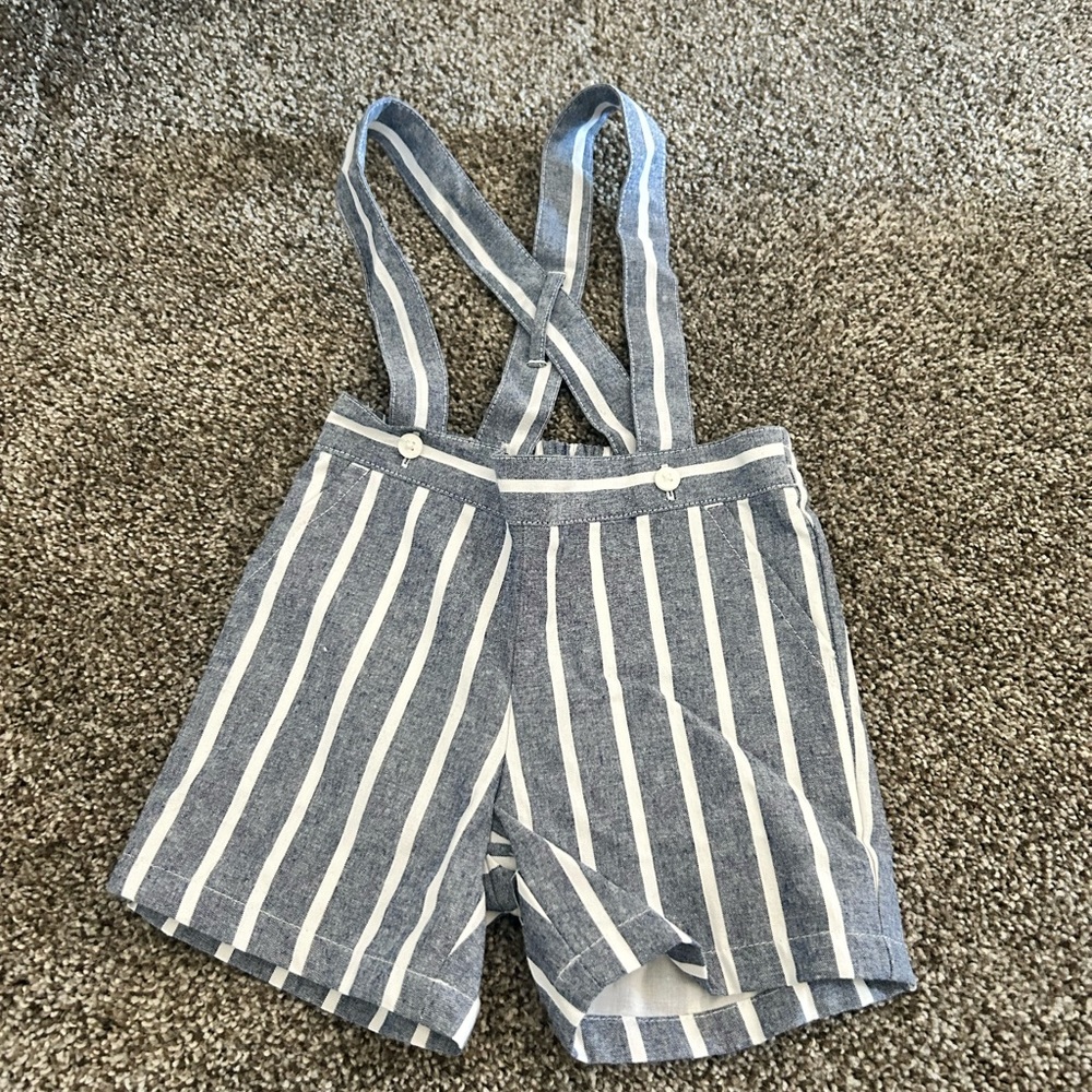 Never been worn, EUC Janie and Jack short overalls